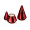 Mercury Glass Red Christmas Tree Scented Soy Wax Blend Candle with Lid 3.0L x 3.0W X5.0H inches Burn Time 25 Hours